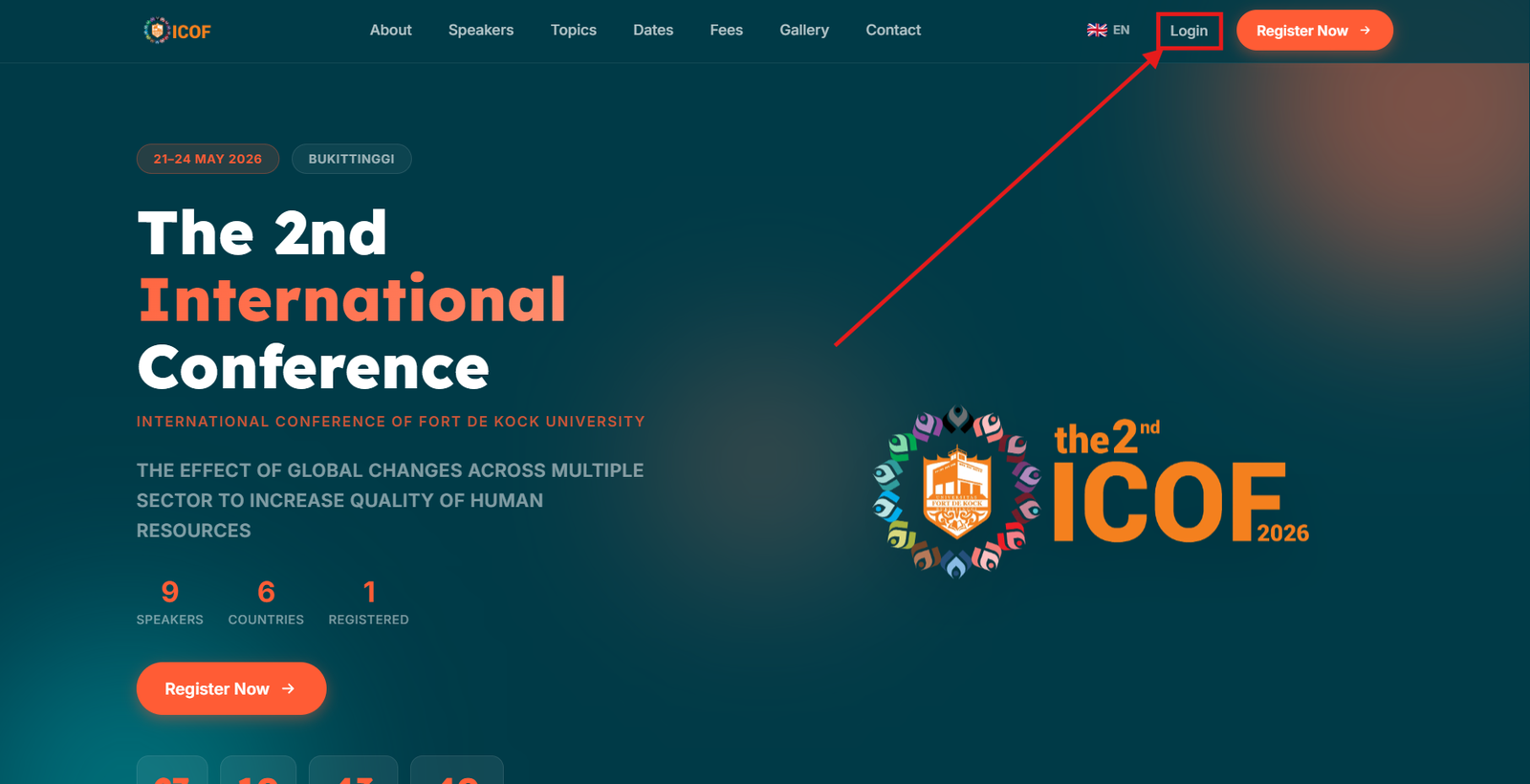 Website ICOF 2026